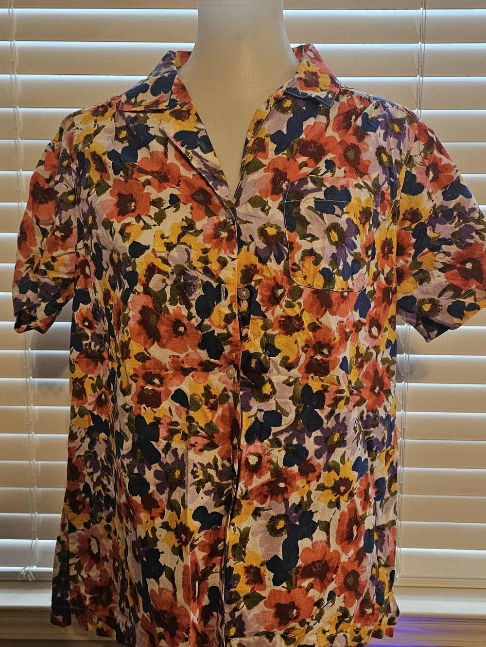 Cathy Daniels Multicolor Floral Button-Down Shirt